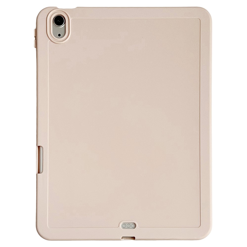 For iPad Air 11 (2025)  /  (2024) Case Shockproof Soft TPU Tablet Cover with Pencil Holder - Pink