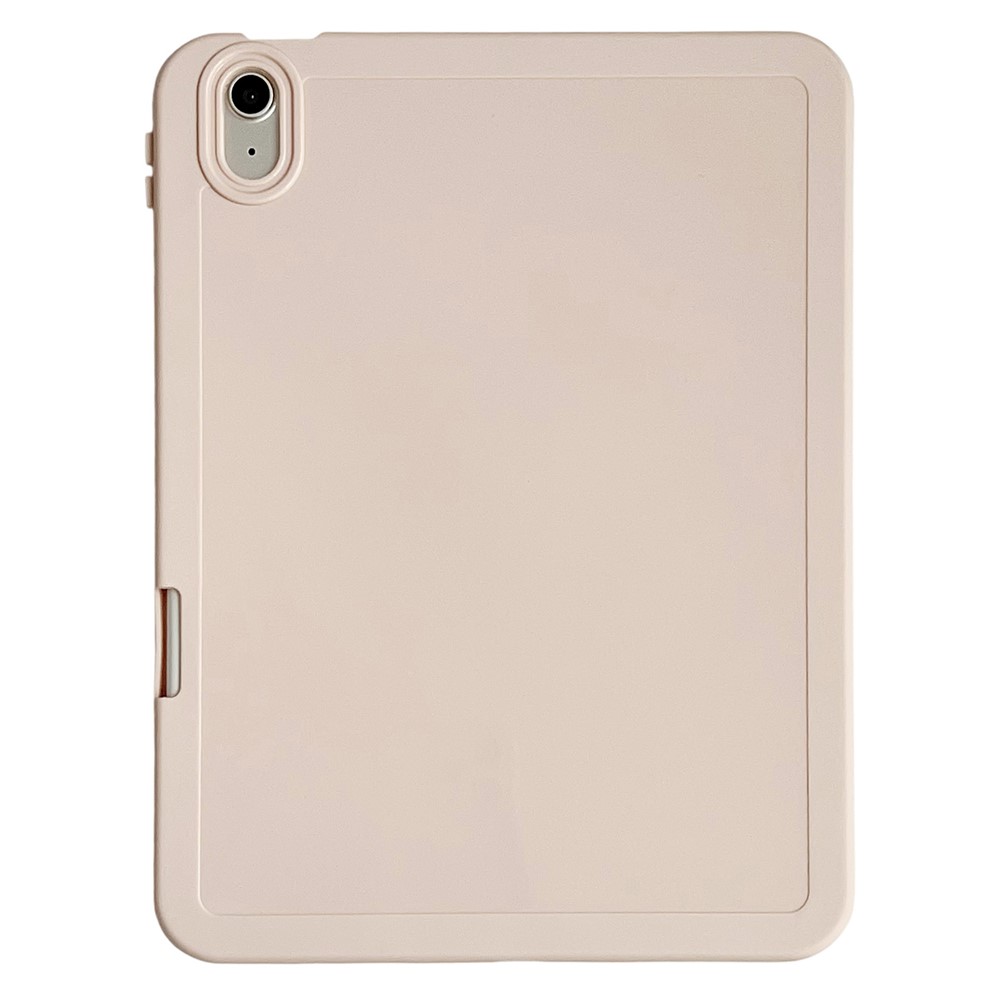 For iPad (2025)  /  10.9 (2022) Case Shockproof Soft TPU Tablet Cover with Pencil Holder - Pink