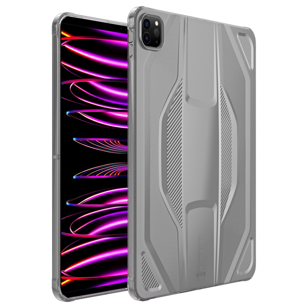 For iPad Pro 11 (2025) / 11 (2024) Case Anti Drop Clear TPU Tablet Cover - Transparent Black