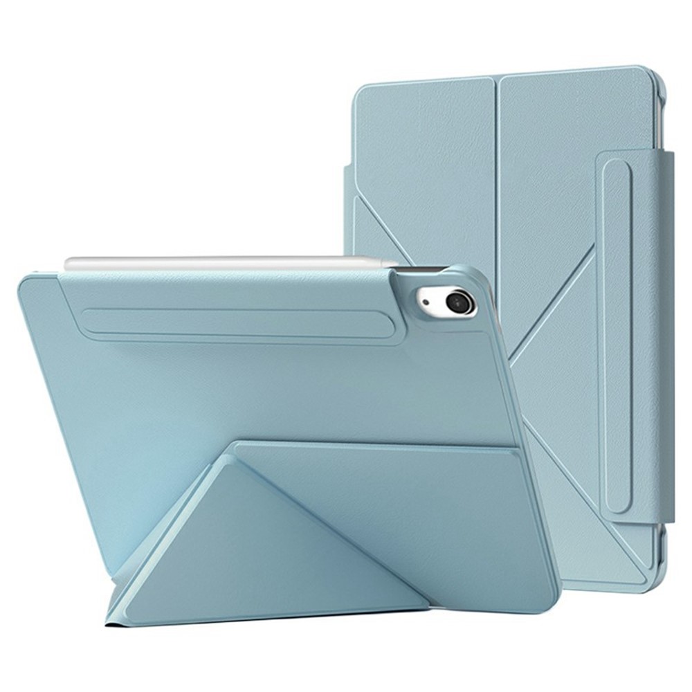For iPad mini (2024) / (2021) Case Double-Sided Magnetic Closure Leather Smart Tablet Cover - Blue
