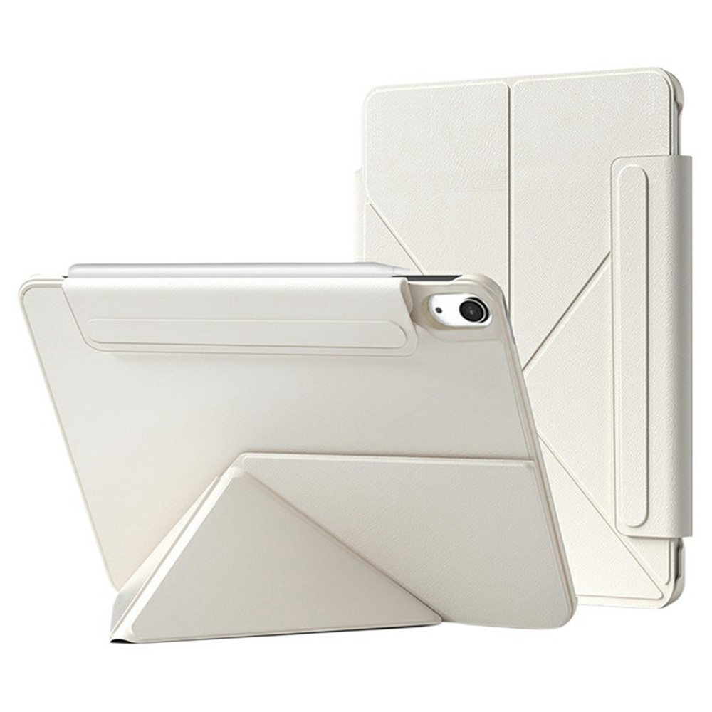 For iPad Air 11 (2025) / (2024) Case Double-Sided Magnetic Closure Leather Smart Tablet Cover - White