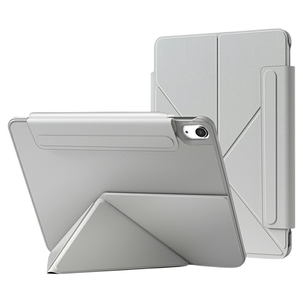 For iPad Air 11 (2025) / (2024) Case Double-Sided Magnetic Closure Leather Smart Tablet Cover - Grey