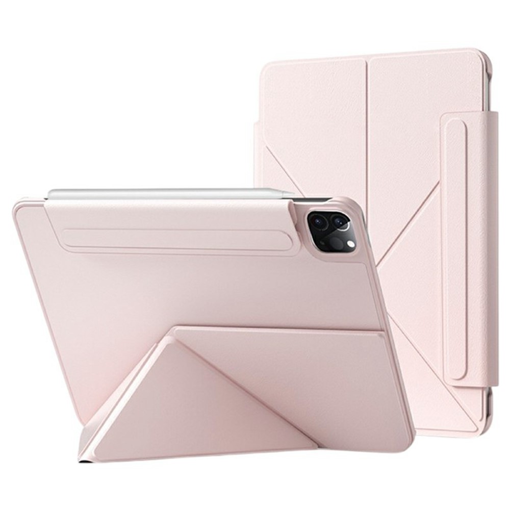 Smart Tablet Case For iPad Pro 11 (2022) / (2021) / (2020) / (2018) , Double-Sided Magnetic Closure Leather Cover - Pink