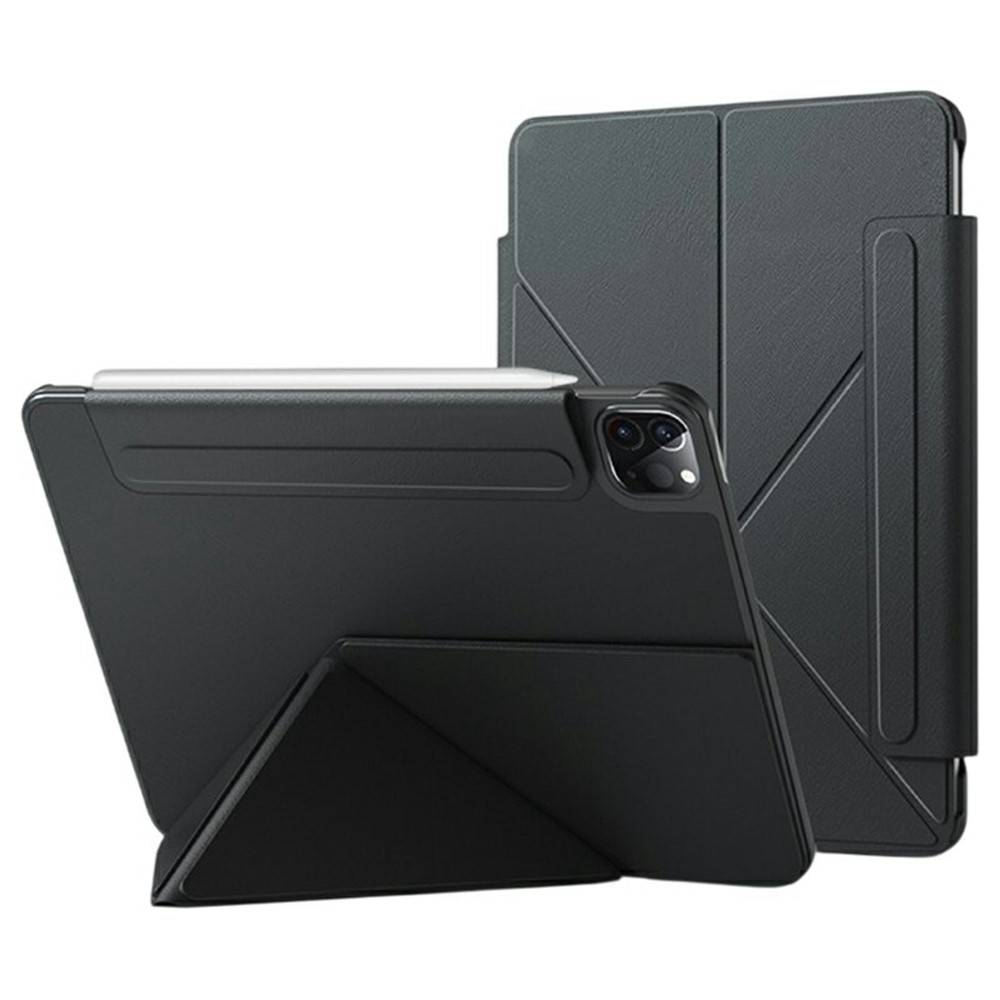 For iPad Pro 11 (2025) / 11 (2024) Case Double-Sided Magnetic Closure Leather Smart Tablet Cover - Black