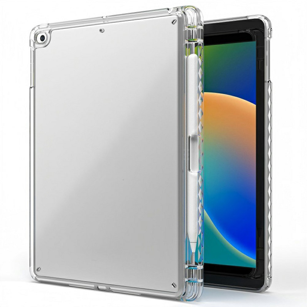 Tablet Case For iPad 9.7-inch (2018) / (2017) / Air 2 / Air (2013) , Corner Protection Clear Acrylic + TPU Cover