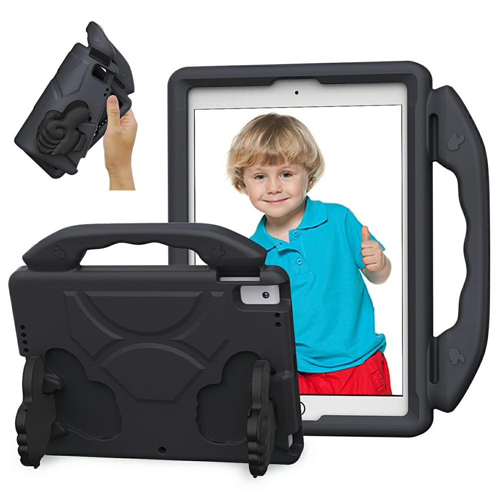 Ultra-Soft EVA Case For iPad 10.2 (2021)  /  (2020)  /  (2019)  /  Air 10.5 inch (2019) Thumb Kickstand Tablet Cover - Black