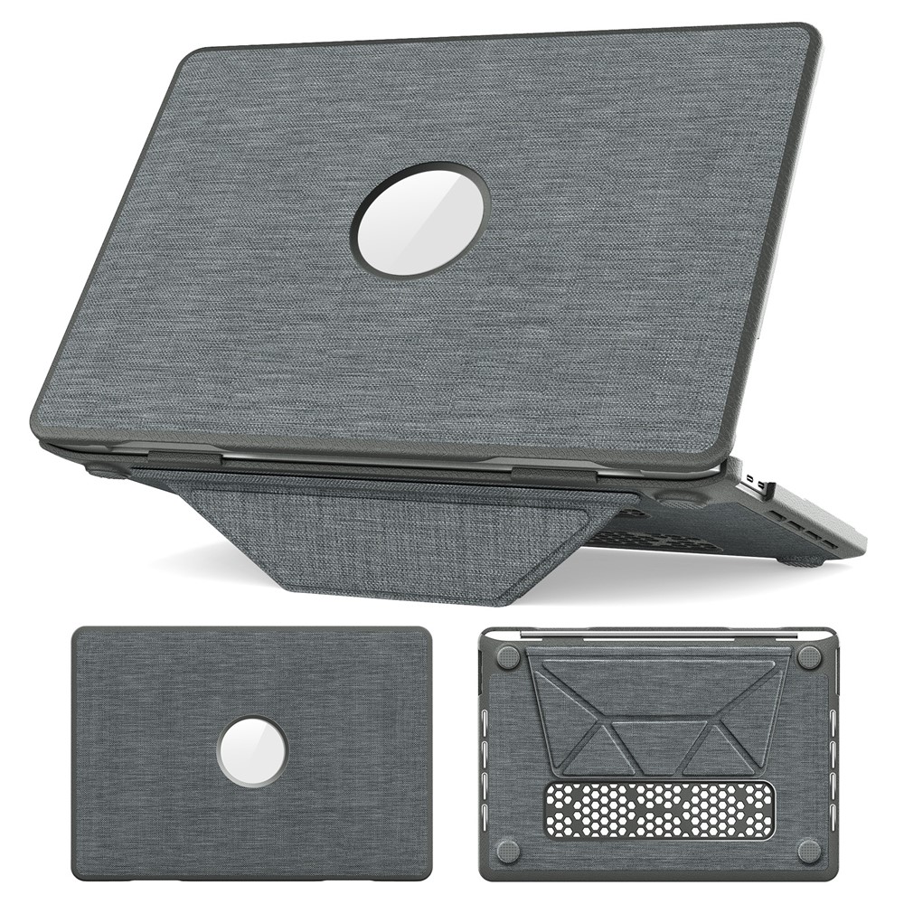 Kickstand Case for MacBook Pro 13 inch (2020)  /  (2019)  /  (2018)  /  (2017)  /  (2016) A1706  /  A1708  /  A1989  /  A2159  /  A2338  /  A2289  /  A2251 Laptop Cover - Grey