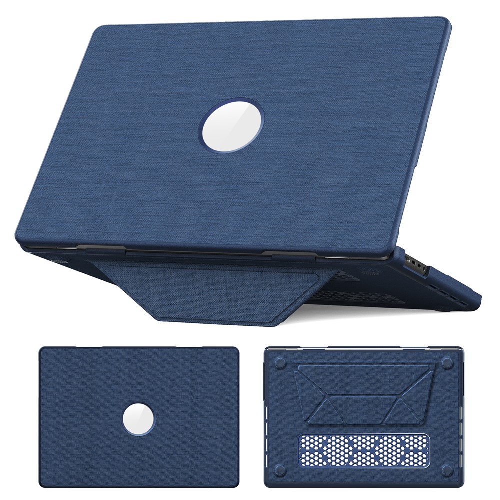 Kickstand Case for MacBook Pro 16 inch (2026) A3429 A3428 / (2025) A3186 A3403 / (2024) A2991 / (2023) A2780 / (2021) A2485 Laptop Cover - Navy Blue