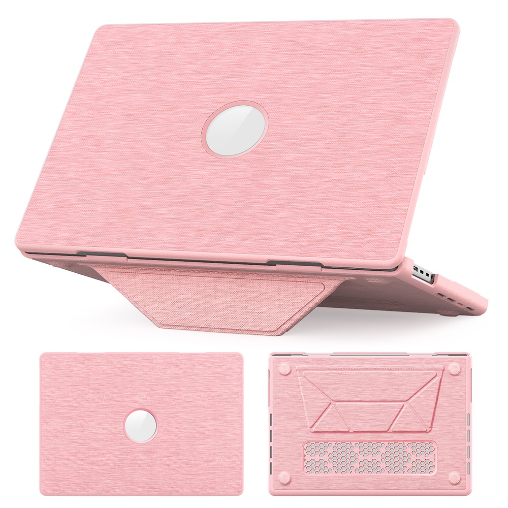 Kickstand Case for MacBook Pro 16 inch (2026) A3429 A3428 / (2025) A3186 A3403 / (2024) A2991 / (2023) A2780 / (2021) A2485 Laptop Cover - Pink