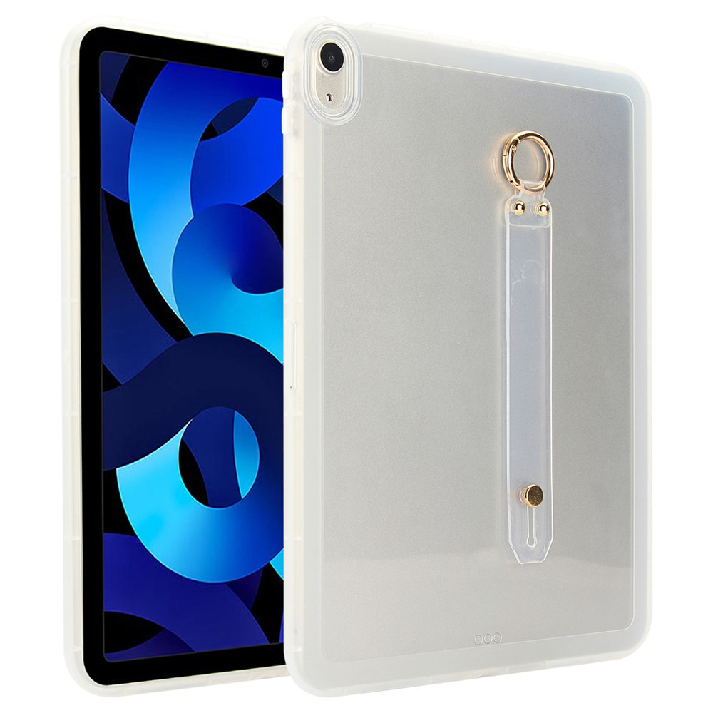 Tablet Case For iPad Air 11 (2025) / (2024) / Air (2022) / (2020) / Pro 11-inch (2018) Shockproof TPU Cover with Wristband - Transparent