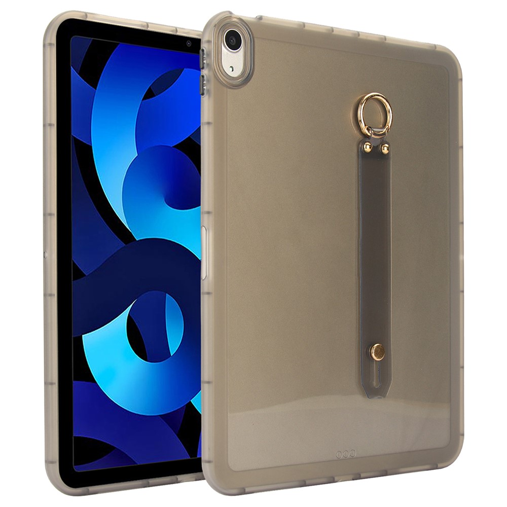 Tablet Case For iPad Air 11 (2025) / (2024) / Air (2022) / (2020) / Pro 11-inch (2018) Shockproof TPU Cover with Wristband - Black