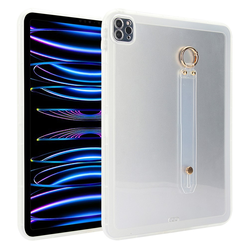 Tablet Case For iPad Pro 11 (2022) / (2021) / (2020) Shockproof TPU Cover with Wristband - Transparent