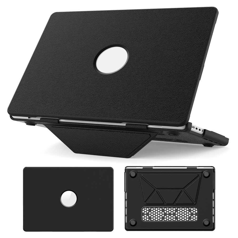 Laptop Case for MacBook Pro 14 inch (2026) A3427 A3426 / (2025) A3434 A3112 A3185 A3401 / (2024) A2918 A2992 / (2023) A2779 / (2022) / (2021) A2442 Notebook Kickstand Cover - Black