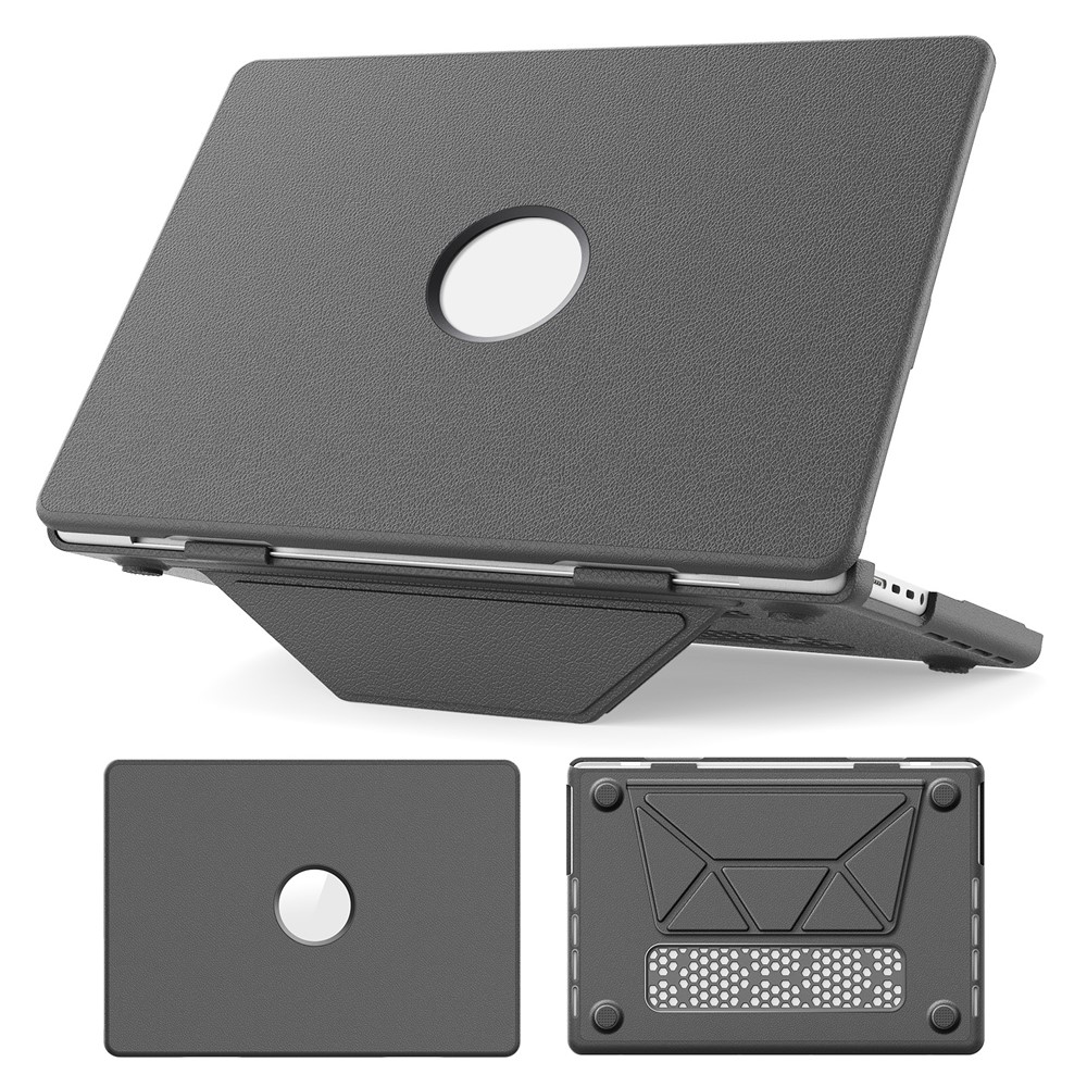 Laptop Case for MacBook Pro 14 inch (2026) A3427 A3426 / (2025) A3434 A3112 A3185 A3401 / (2024) A2918 A2992 / (2023) A2779 / (2022) / (2021) A2442 Notebook Kickstand Cover - Grey