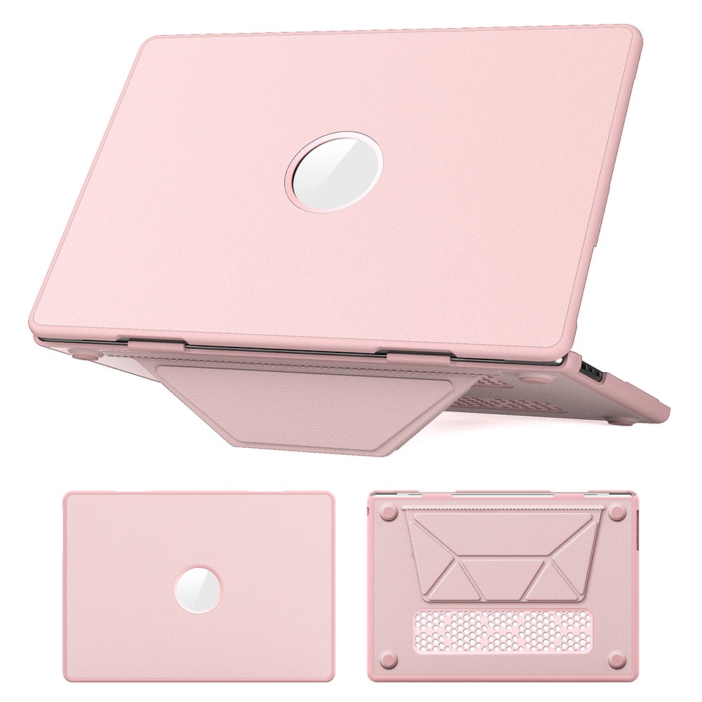 Laptop Case for MacBook Air 15 inch (2026) A3448 / (2025) A3241 / (2024) A311 / (2023) A2941 Notebook Kickstand Cover - Pink