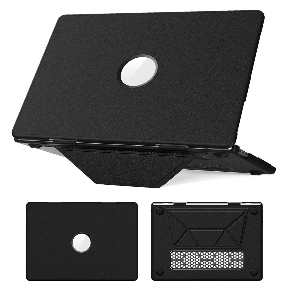Laptop Case for MacBook Air 15 inch (2026) A3448 / (2025) A3241 / (2024) A311 / (2023) A2941 Notebook Kickstand Cover - Black