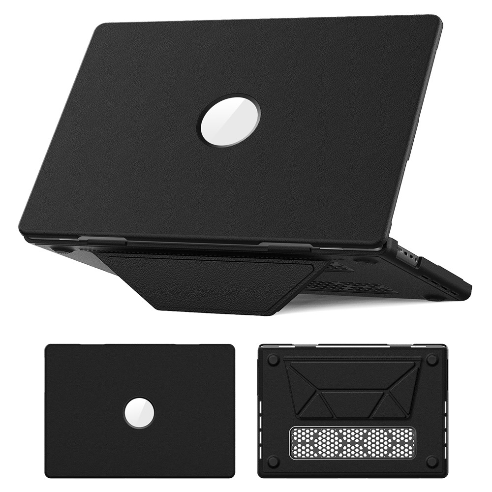 Laptop Case for MacBook Pro 16 inch (2026) A3429 A3428 / (2025) A3186 A3403 / (2024) A2991 / (2023) A2780 / (2021) A2485 Notebook Kickstand Cover - Black