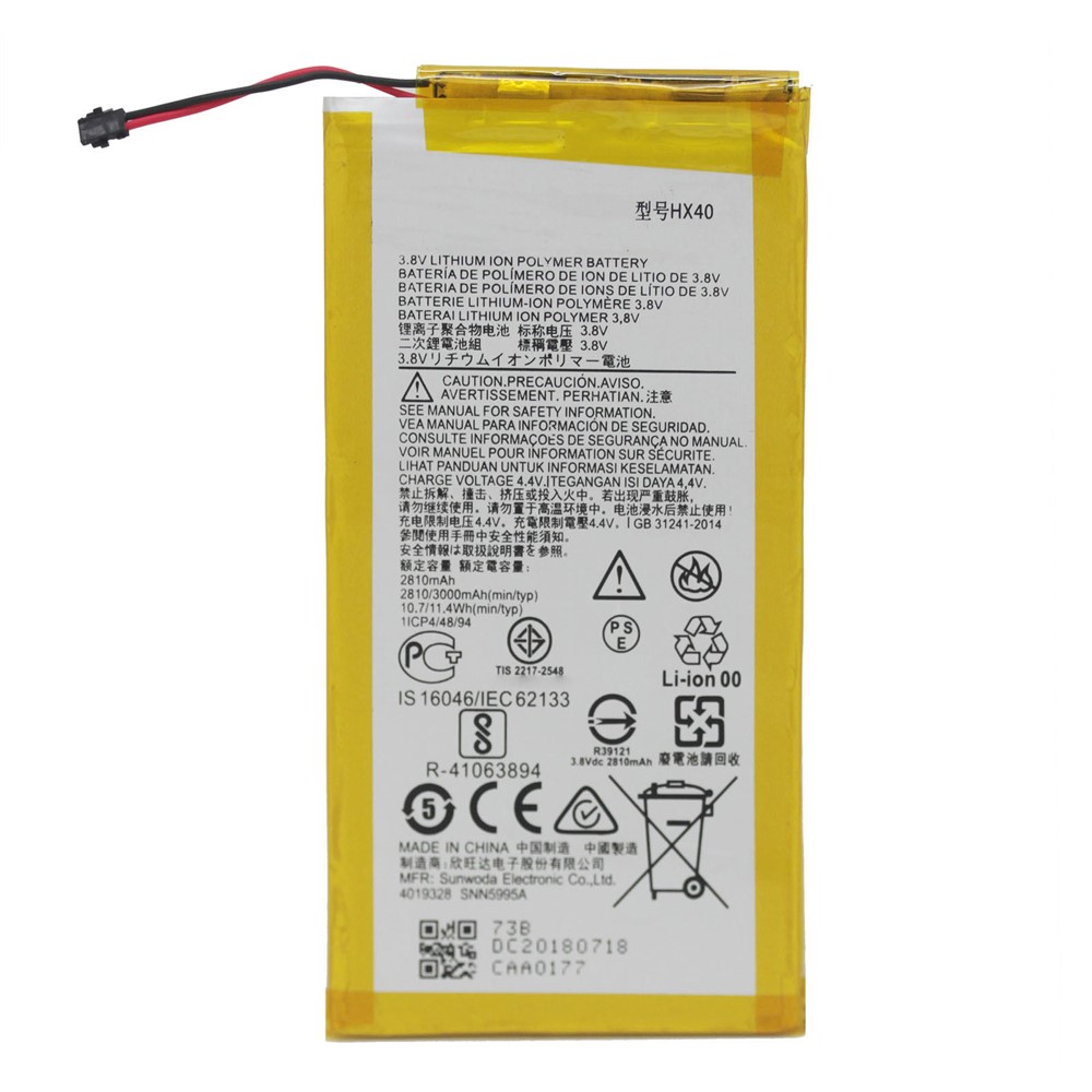 For Oppo A37 A37M, A37S, A37T 3.80V 2810mAh Li-ion Polymer Battery Replacement Part (Encode: HX40) (without Logo)-2