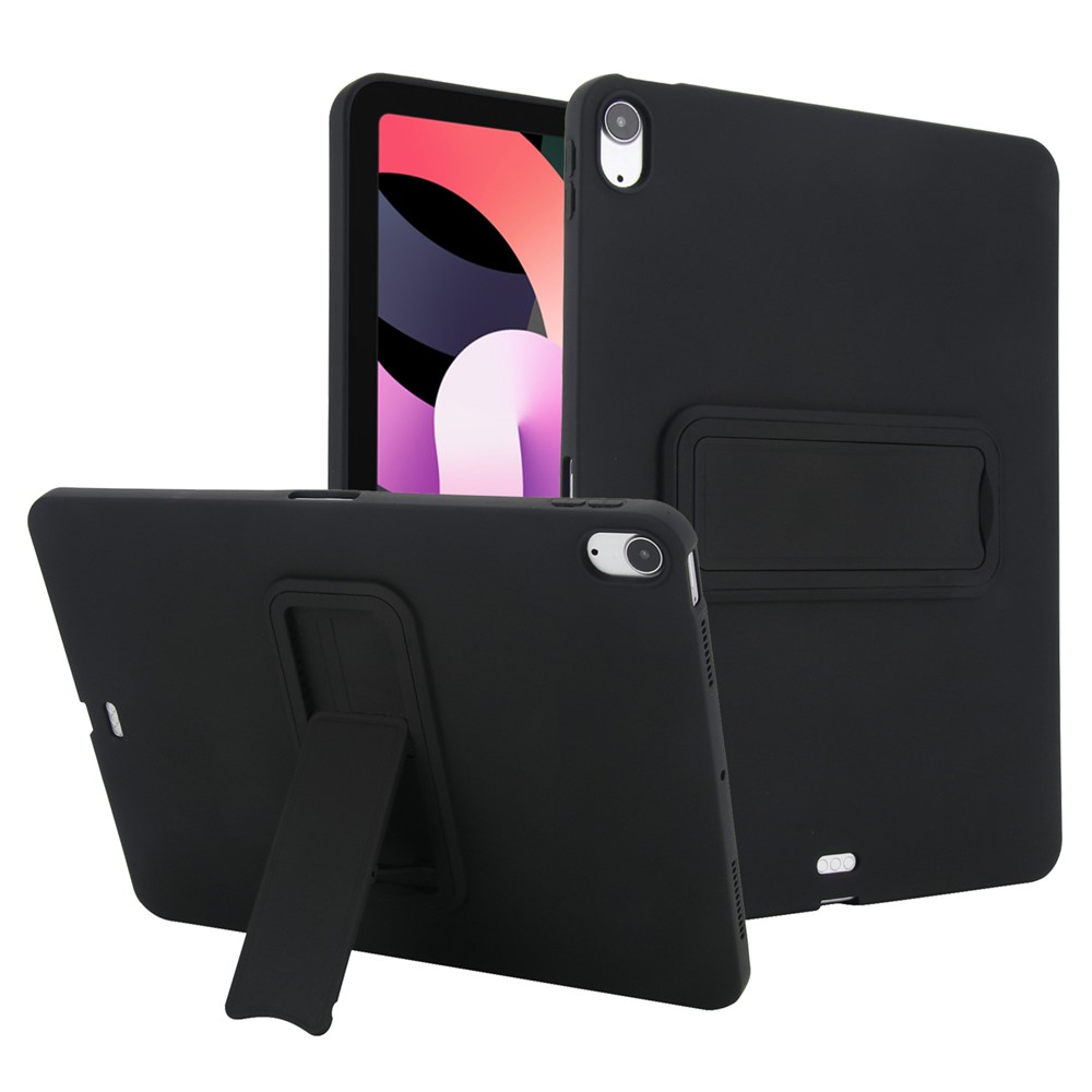 Kickstand Tablet Case for iPad Air 11 (2025) / (2024) / iPad Air (2022) / (2020) / iPad Pro 11-inch (2018) TPU + PC Skin-Friendly Cover - Black