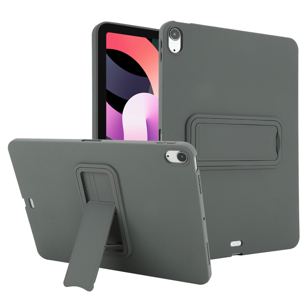 Kickstand Tablet Case for iPad Air 11 (2025) / (2024) / iPad Air (2022) / (2020) / iPad Pro 11-inch (2018) TPU + PC Skin-Friendly Cover - Grey