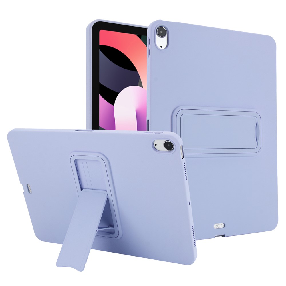 Kickstand Tablet Case for iPad Air 11 (2025) / (2024) / iPad Air (2022) / (2020) / iPad Pro 11-inch (2018) TPU + PC Skin-Friendly Cover - Light Purple