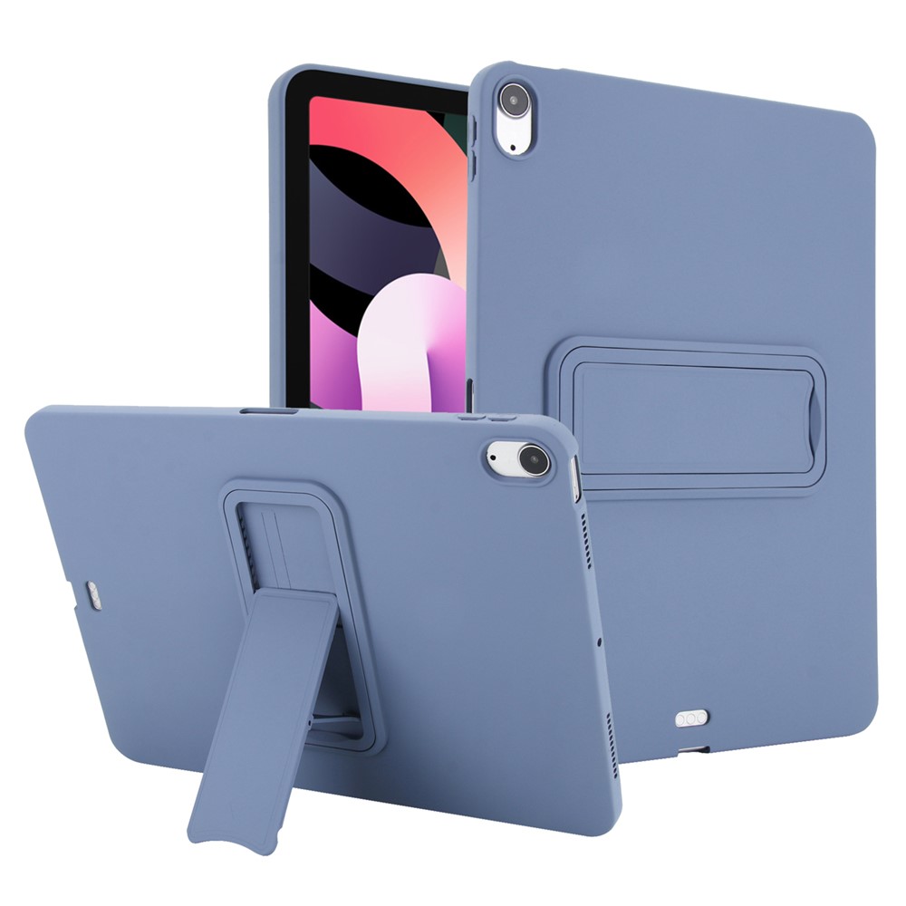 Kickstand Tablet Case for iPad Air 11 (2025) / (2024) / iPad Air (2022) / (2020) / iPad Pro 11-inch (2018) TPU + PC Skin-Friendly Cover - Lavender Grey