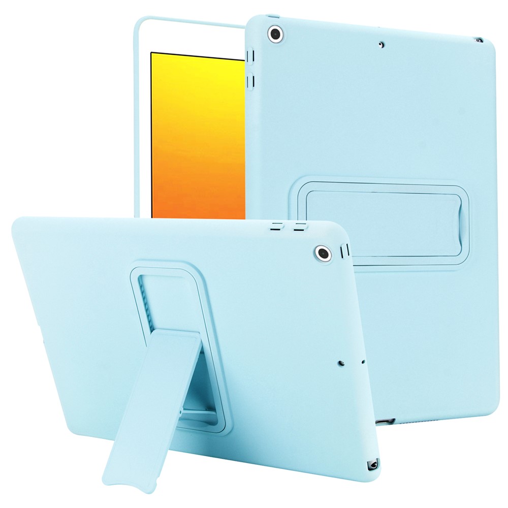 Kickstand Tablet Case for iPad 10.2 (2021) / (2020) / (2019) TPU + PC Skin-Friendly Protective Cover - Baby Blue