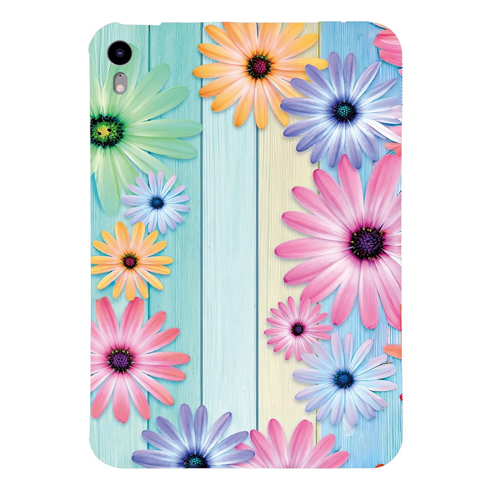 For iPad mini (2024) / (2021) Case Pattern Printing Slim Soft TPU Tablet Cover - Sunflower