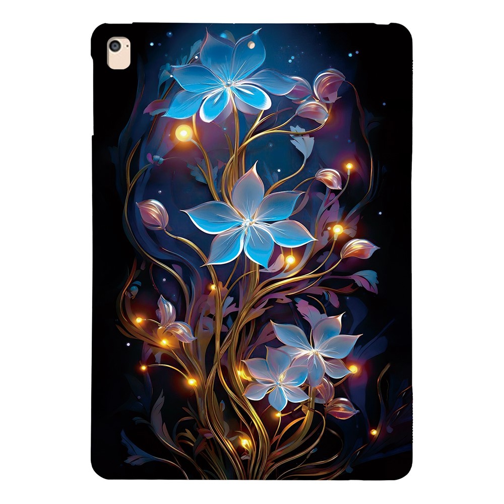 Tablet Case For iPad 9.7-inch (2018)  /  (2017)  /  Air 2  /  Air (2013) Pattern Printing Slim Soft TPU Cover - Small Lantern Flower
