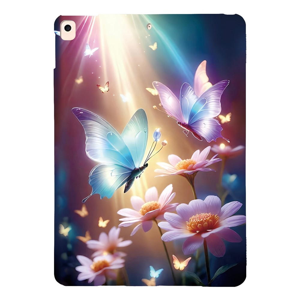 Tablet Case For iPad 10.2 (2021)  /  (2020)  /  (2019)  /  Air 10.5 inch (2019) Pattern Printing Slim Soft TPU Cover - Butterfly Floral