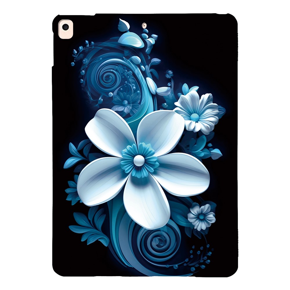 Tablet Case For iPad 10.2 (2021)  /  (2020)  /  (2019)  /  Air 10.5 inch (2019) Pattern Printing Slim Soft TPU Cover - Black Orchid