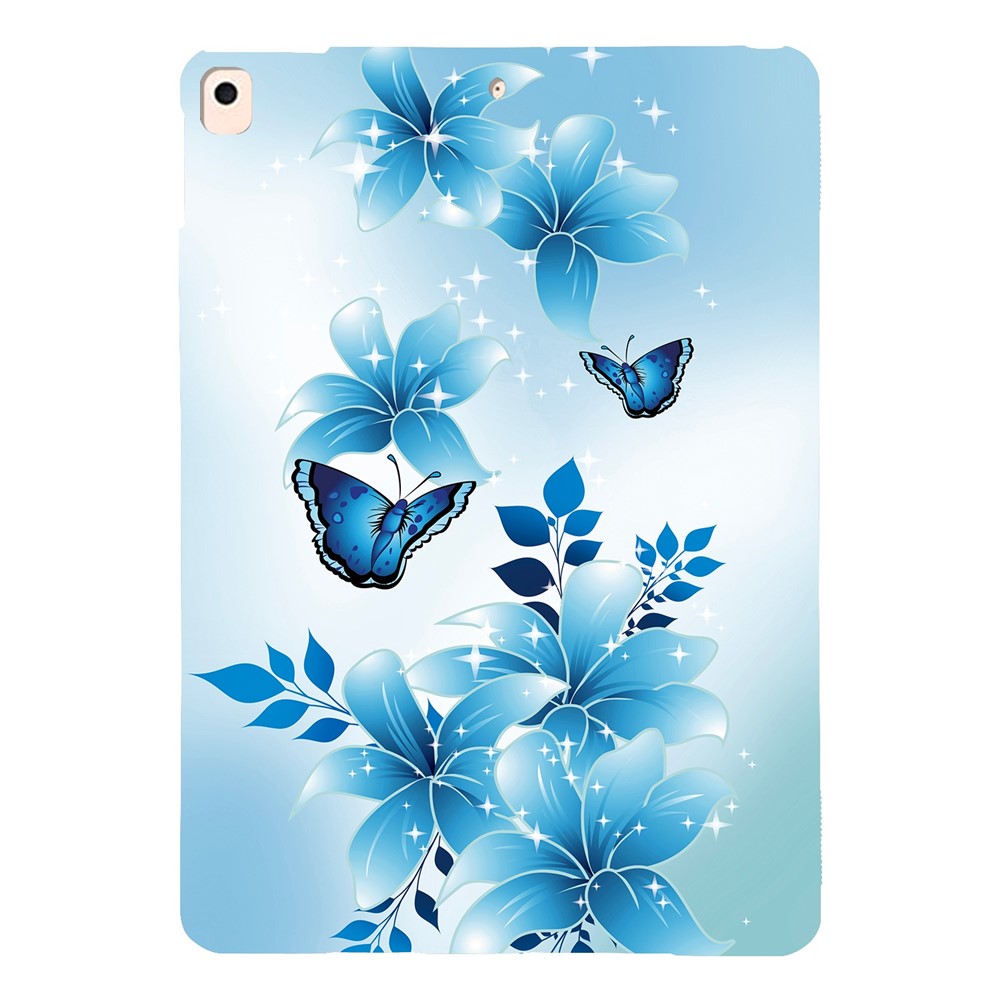 Tablet Case For iPad 10.2 (2021)  /  (2020)  /  (2019)  /  Air 10.5 inch (2019) Pattern Printing Slim Soft TPU Cover - Blue Butterfly