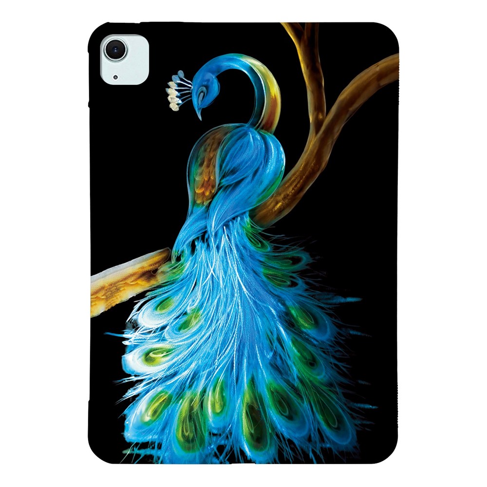 Tablet Case For iPad Air 11 (2025) / (2024) / Air (2022) / (2020) Pattern Printing Slim Soft TPU Cover - Peacock
