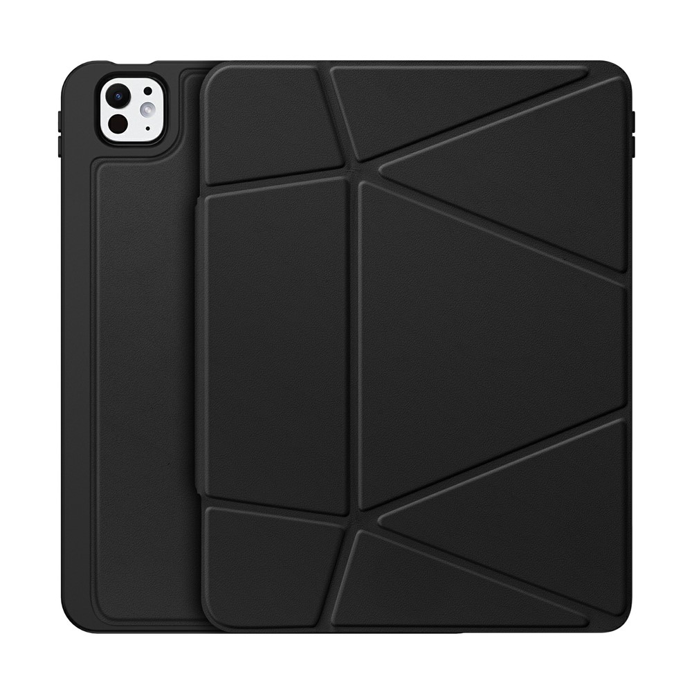 DUX DUCIS Vers Series For iPad Pro 11 (2025) / 11 (2024) Tablet Case Multi-function Folding Stand Leather Cover - Black