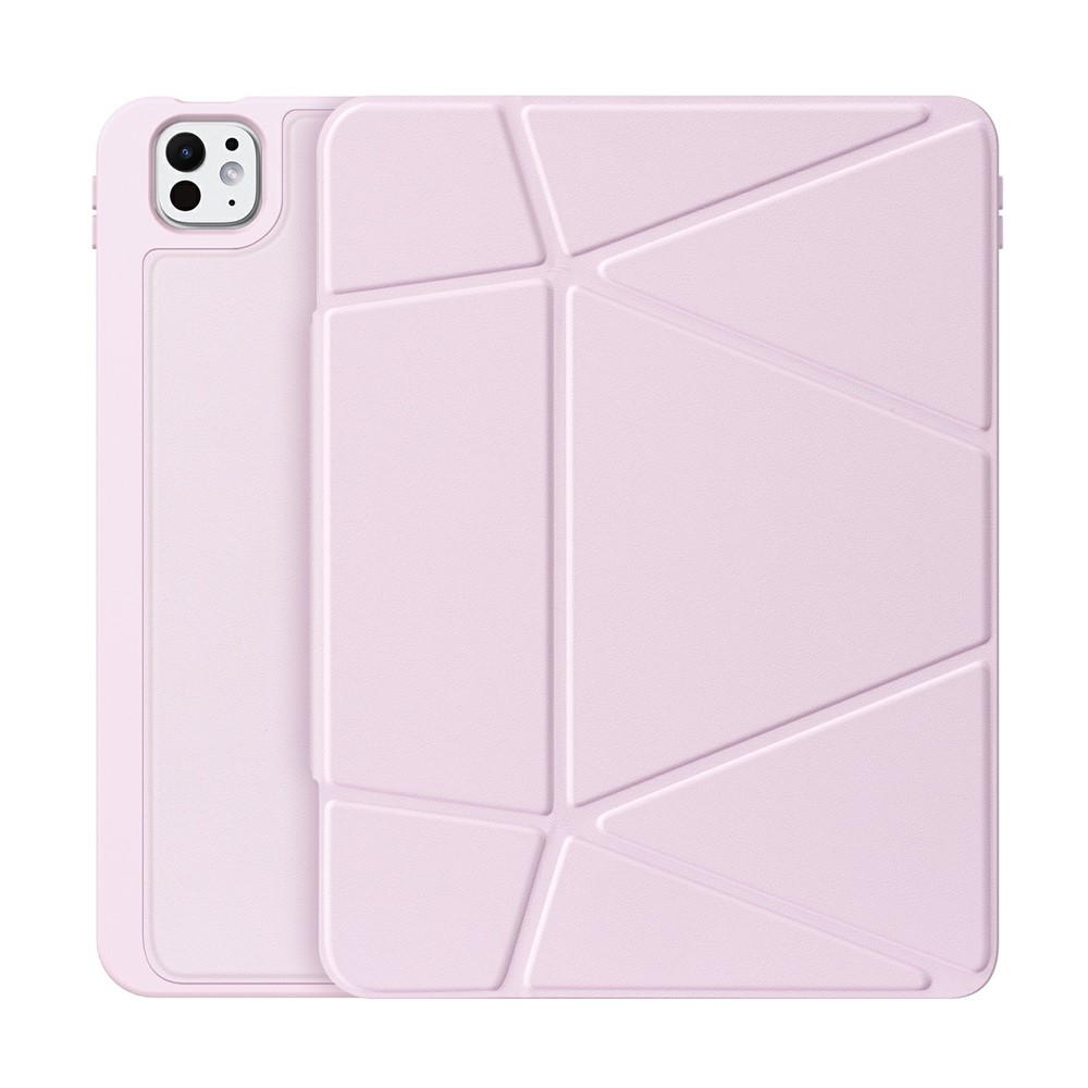 DUX DUCIS Vers Series For iPad Pro 11 (2025) / 11 (2024) Tablet Case Multi-function Folding Stand Leather Cover - Pink