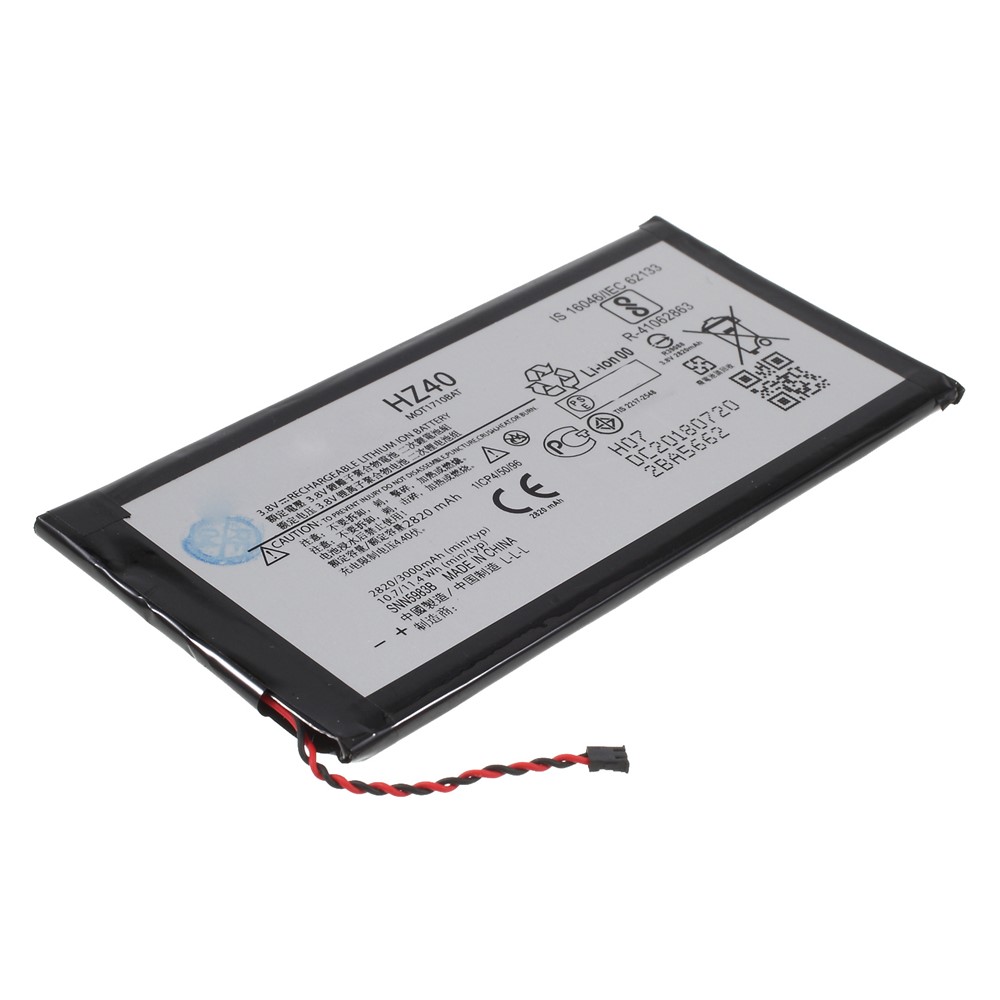 For Motorola Moto Z2 Play 3.80V 2820mAh Li-ion Battery Replacement Part (Encode: HZ40) (without Logo)-3