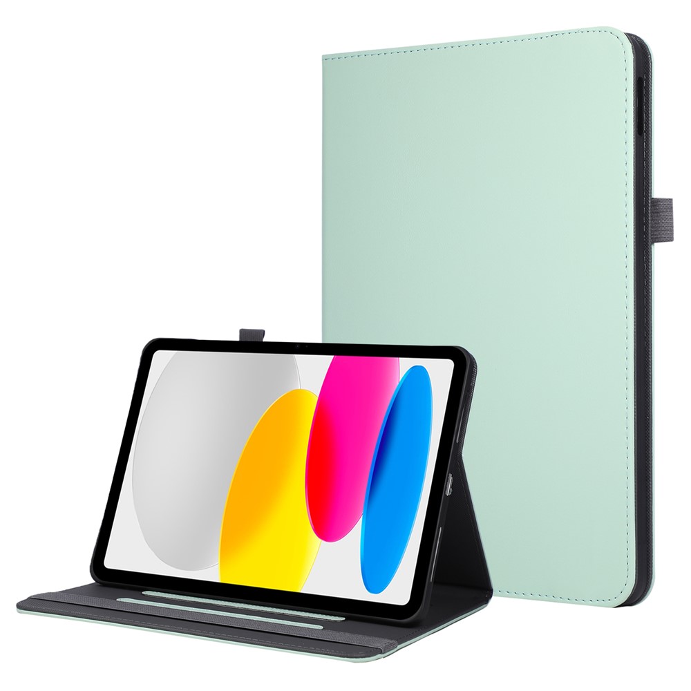 Tablet Case For iPad Air 11 (2025)  /  (2024)  /  Air (2022)  /  (2020)  /  Pro 11 (2022)  /  (2020)  /  (2018) Leather Cover with Handheld Wristband - Green