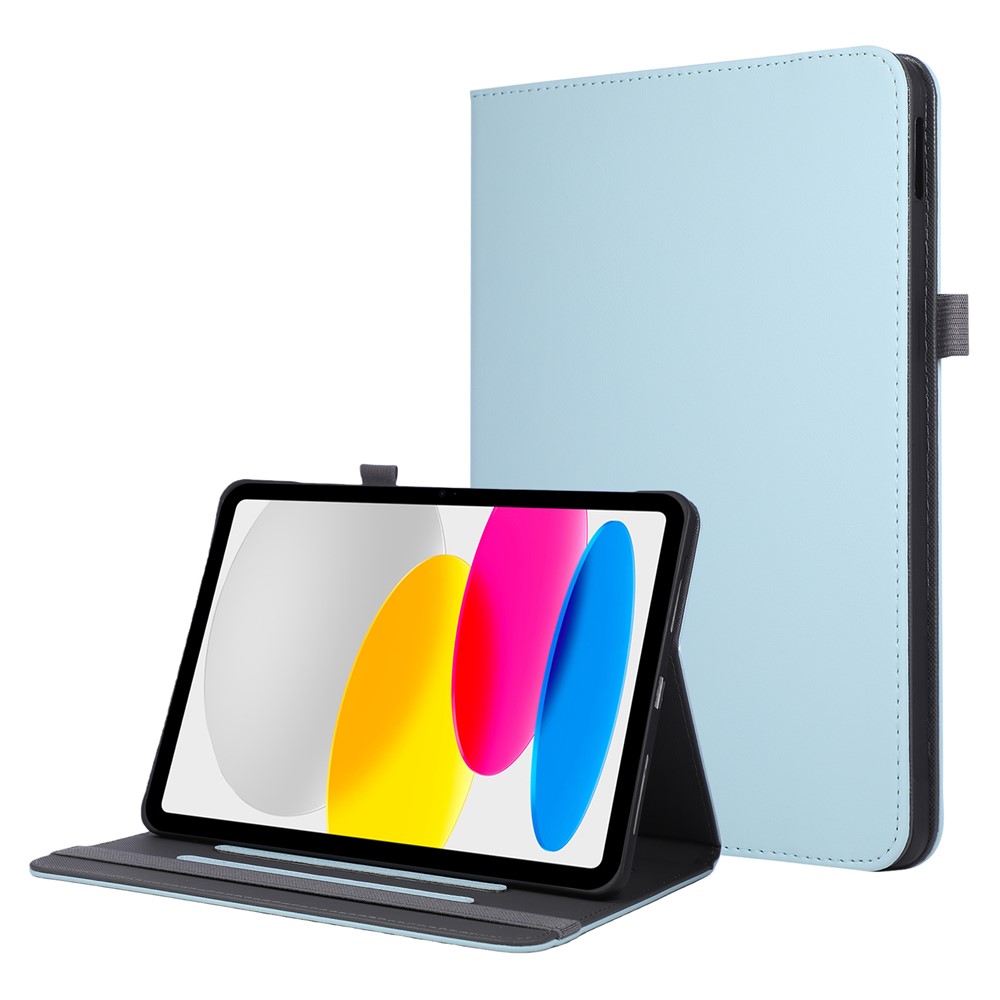 Tablet Case For iPad Air 11 (2025)  /  (2024)  /  Air (2022)  /  (2020)  /  Pro 11 (2022)  /  (2020)  /  (2018) Leather Cover with Handheld Wristband - Blue