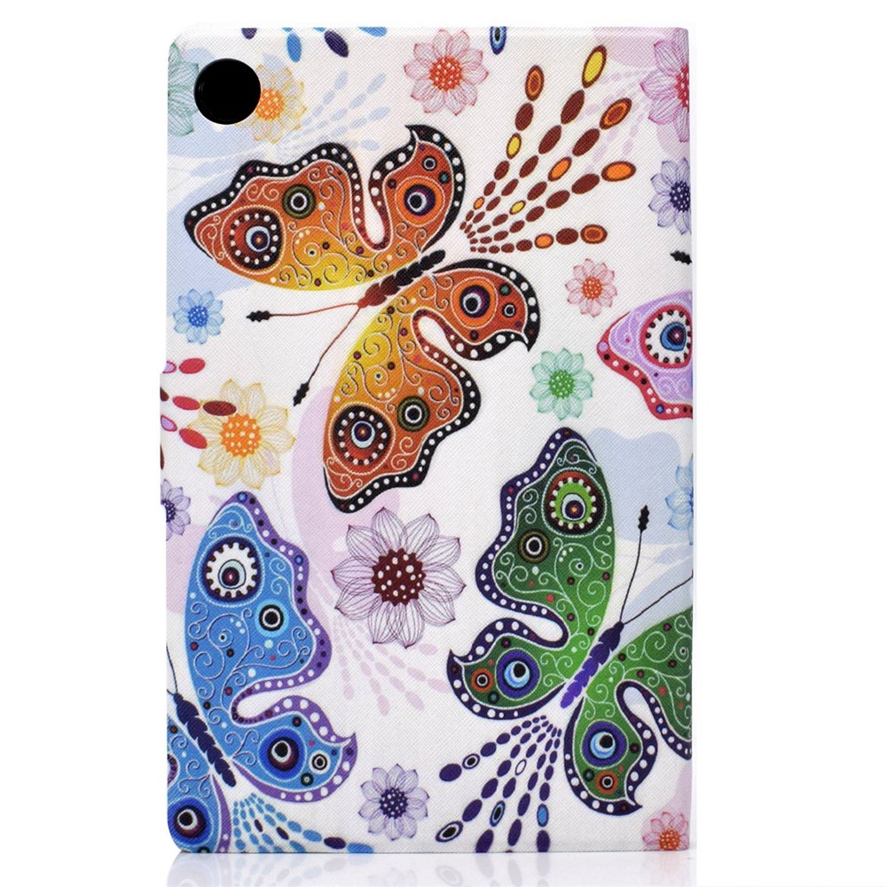 For Samsung Galaxy Tab A8 10.5 (2021) SM-X200 / X205 Anti-drop Magnetic Pattern Printing Cover Folio Flip Auto Wake / Sleep PU Leather Stand Case with Card Slots - Big Butterfly-10
