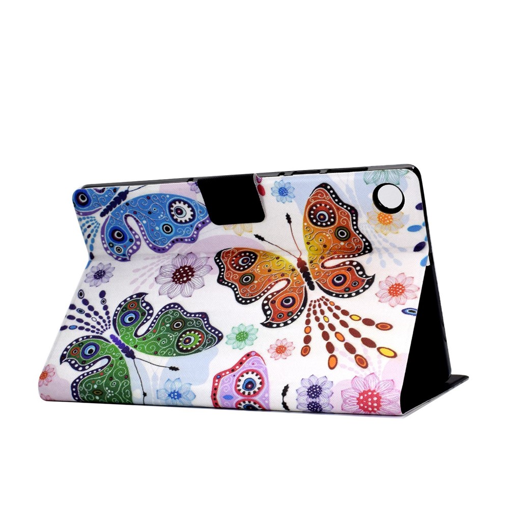 For Samsung Galaxy Tab A8 10.5 (2021) SM-X200 / X205 Anti-drop Magnetic Pattern Printing Cover Folio Flip Auto Wake / Sleep PU Leather Stand Case with Card Slots - Big Butterfly-4