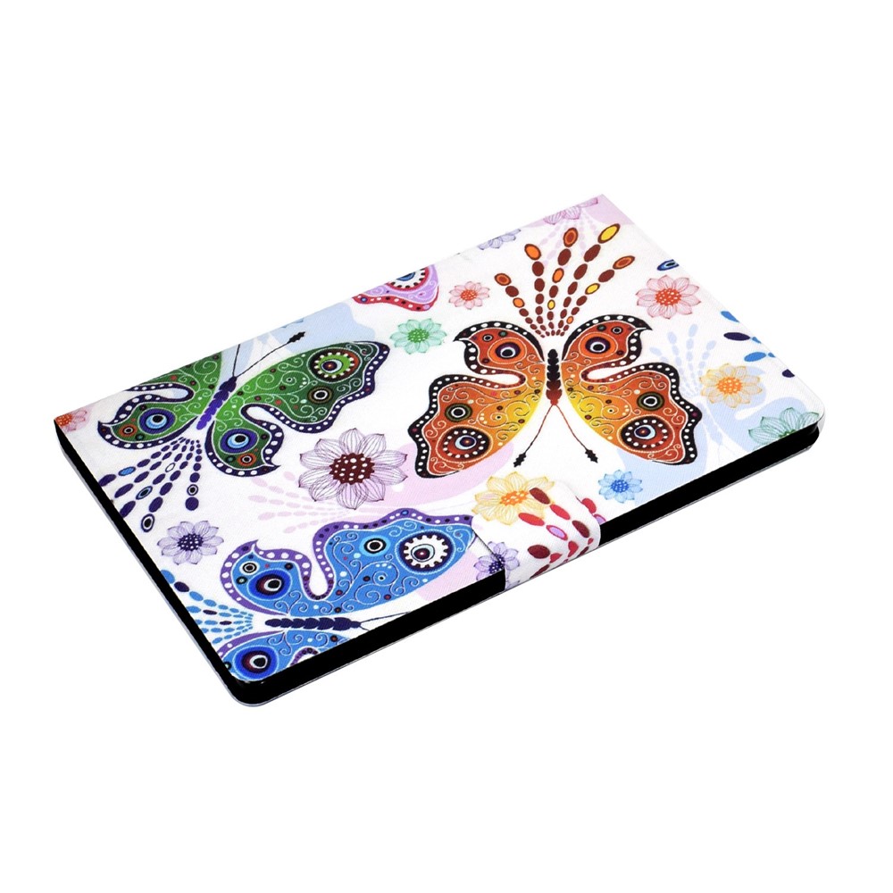 For Samsung Galaxy Tab A8 10.5 (2021) SM-X200 / X205 Anti-drop Magnetic Pattern Printing Cover Folio Flip Auto Wake / Sleep PU Leather Stand Case with Card Slots - Big Butterfly-5