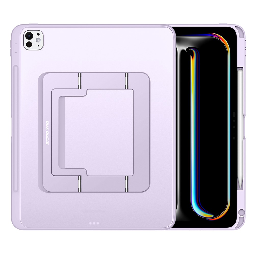 DUX DUCIS Axis Series For iPad Pro 13 (2025) / (2024) Tablet Case with Kickstand PC + TPU Shockproof Protective Cover - Purple