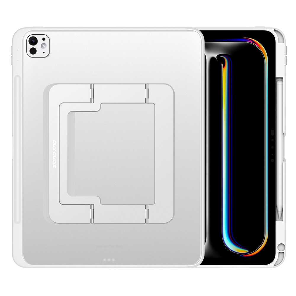 DUX DUCIS Axis Series For iPad Pro 13 (2025) / (2024) Tablet Case with Kickstand PC + TPU Shockproof Protective Cover - White