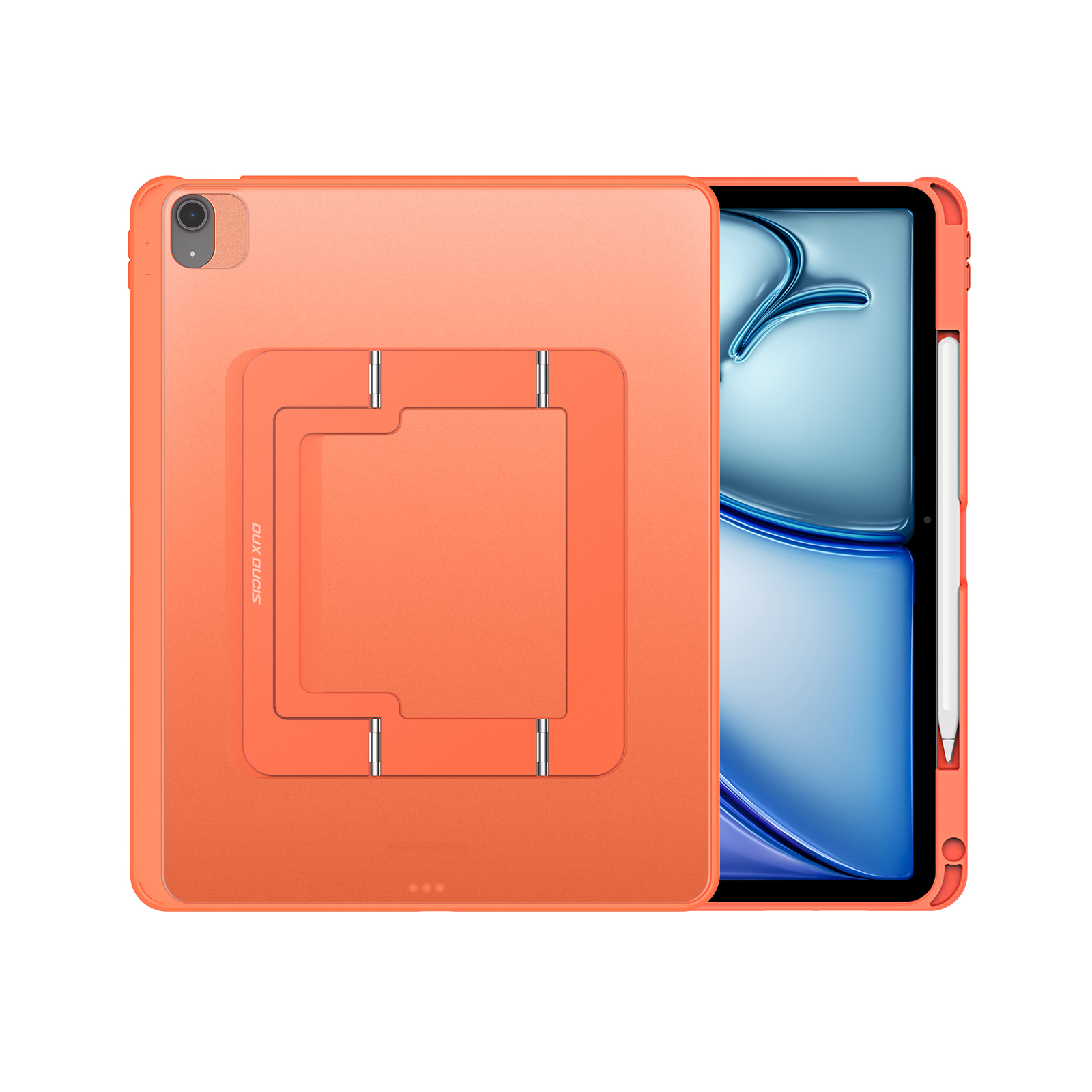 DUX DUCIS for iPad Air 13 (2025) / iPad Air 13 (2026) / iPad Air 13 (2024) Tablet Case Axis Series Tablet Case with Kickstand PC + TPU Shockproof Protective Cover - Orange