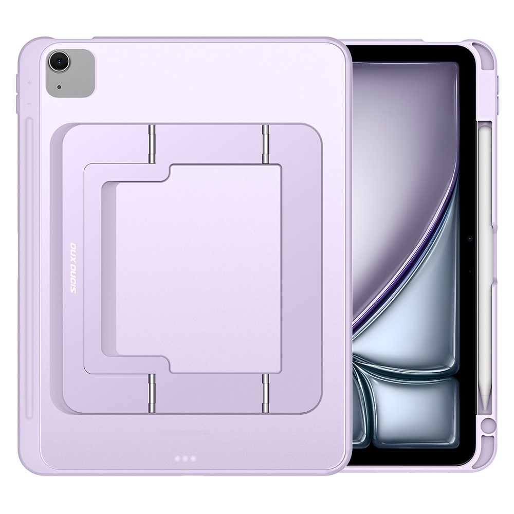DUX DUCIS Axis Series Tablet Case for iPad Air 11 (2026) / (2025) / (2024) / Air (2022) / 2020) / iPad Pro 11 (2022) / (2021) / (2020) Kickstand PC + TPU Cover - Black - Purple