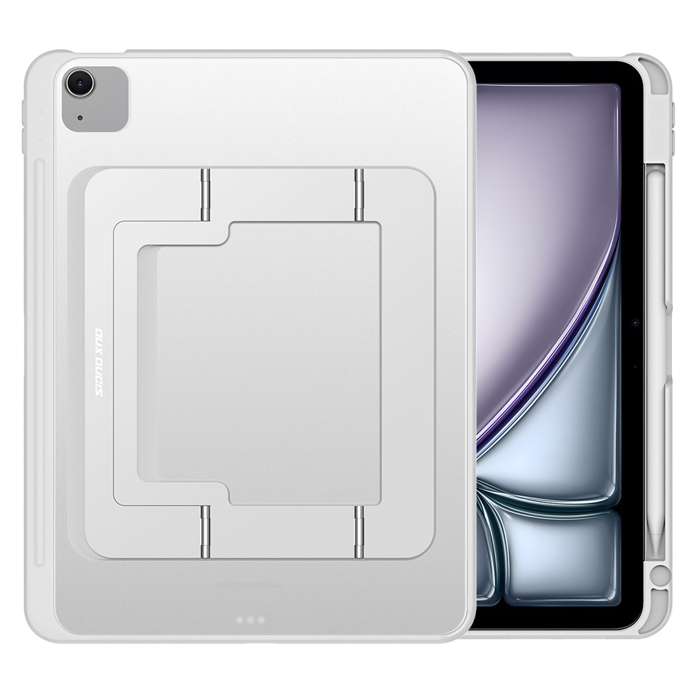 DUX DUCIS Axis Series Tablet Case for iPad Air 11 (2026) / (2025) / (2024) / Air (2022) / 2020) / iPad Pro 11 (2022) / (2021) / (2020) Kickstand PC + TPU Cover - Black - White