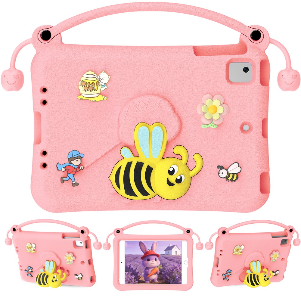 EVA Case For iPad mini (2019) 7.9 inch / mini 4 / mini 3 / Mini 2 / Mini Bee Style Kickstand Tablet Cover with Carry Handle - Pink