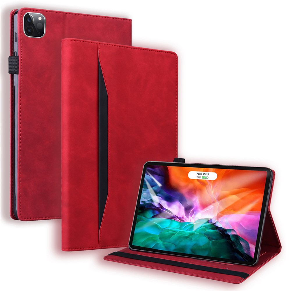 Tablet Case For iPad Pro 13 (2025) / (2024) Card Slot PU Leather Stand Tablet Cover - Red
