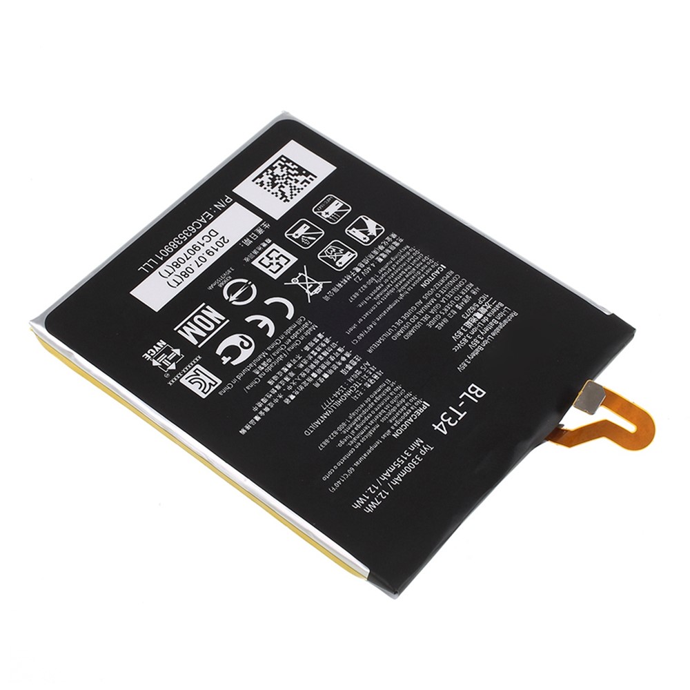 For LG V30 3.85V 3155mAh Rechargeable Li-ion Polymer Battery Replacement Part (Encode: BL-T34) (without Logo)-3