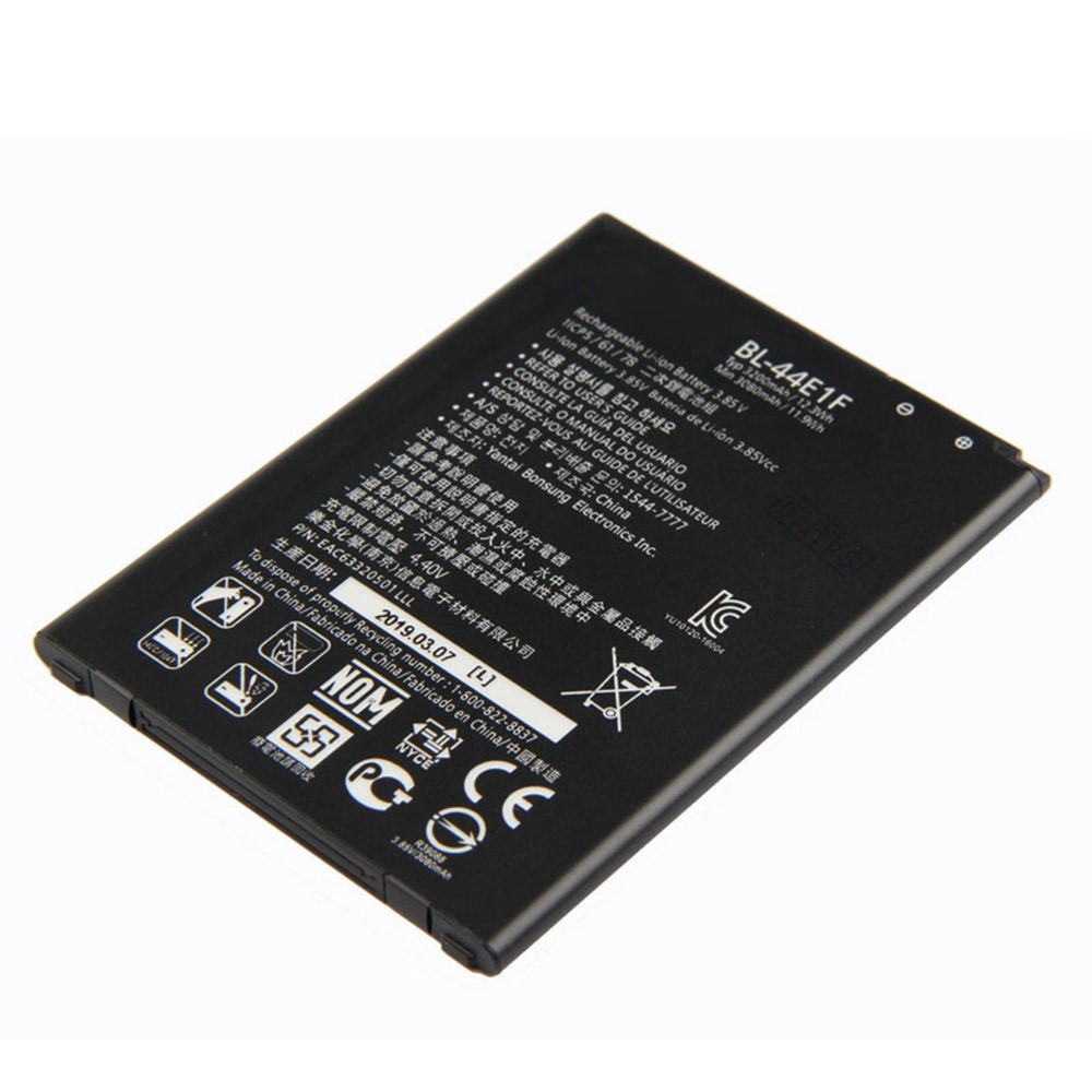 For LG V20 3.85V 3080mAh Rechargeable Li-ion Polymer Battery Replacement Part (Encode: BL-44E1F) (without Logo)-2